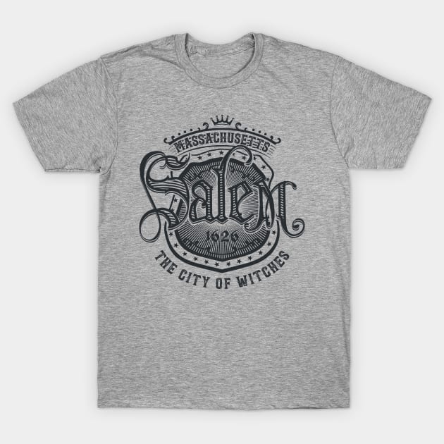 Salem Massachusetts The City Of Witches T-Shirt by Designkix